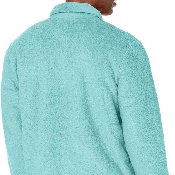 New $160 Outerknown Skyline Fleece Shirt Jacket in Mineral Blue! Sz. Medium. NWT - Picture 4 of 4